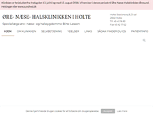 Tablet Screenshot of oereklinikken-holte.dk